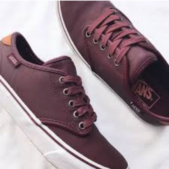 Vans Ultra Cush Leather Sneakers in Plum Size 6 - Picture 1 of 14